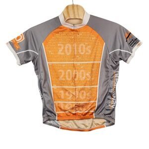 Primal Cycling Jersey Mens‎ Large Orange Bike MS Breakaway Key Largo Full Zip